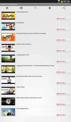 Fitness Training Music android App screenshot 0
